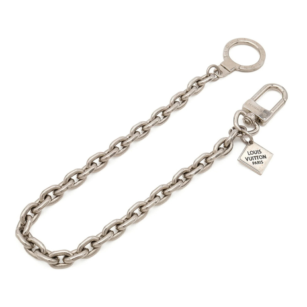 LOUIS VUITTON Louis Vuitton Chaine Ancre XL Keychain Key Ring Chain Silver M6...